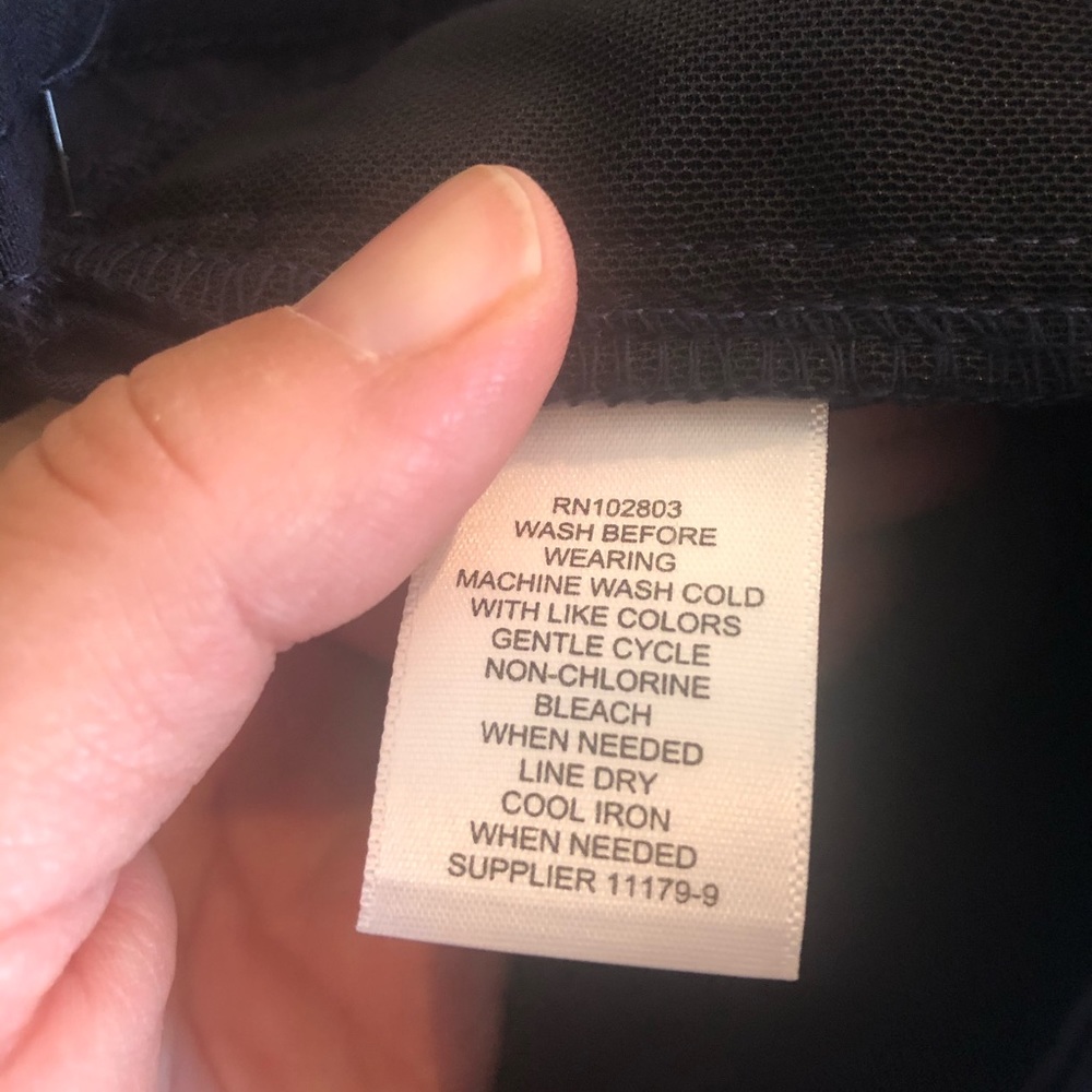 Liz Claiborne Navy Classic Sophie Pants - 8 - Picture 4 of 5